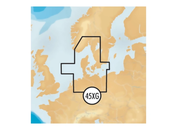 NAVIONICS+ XL9 (SD Brikke) 45XG: Norge/Sverige S - Danmark - Tyskl.